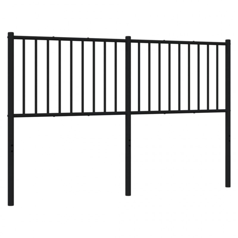 Metalowe wezgłowie, czarne, 160 cm