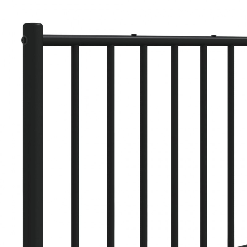 Metalowe wezgłowie, czarne, 160 cm