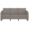 Sofa 3-osobowa, kolor taupe, 180 cm, tapicerowana tkaniną
