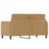 Sofa 2-osobowa, brązowy, 120 cm, tapicerowana aksamitem