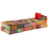 Puf modułowy, 3-osobowy, patchwork, tkanina