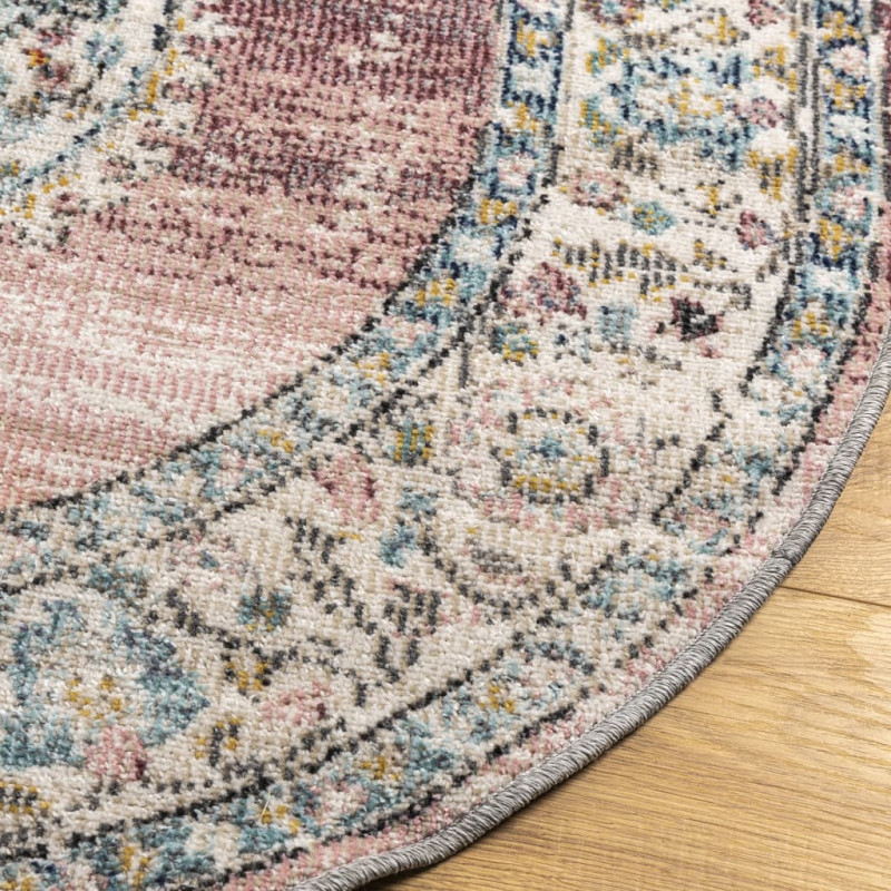 Dywan ARBIZU do pomieszczeń i na zewnątrz, vintage, Ø 120 cm