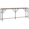 Stolik konsolowy, brązowy dąb, 200x29x75 cm