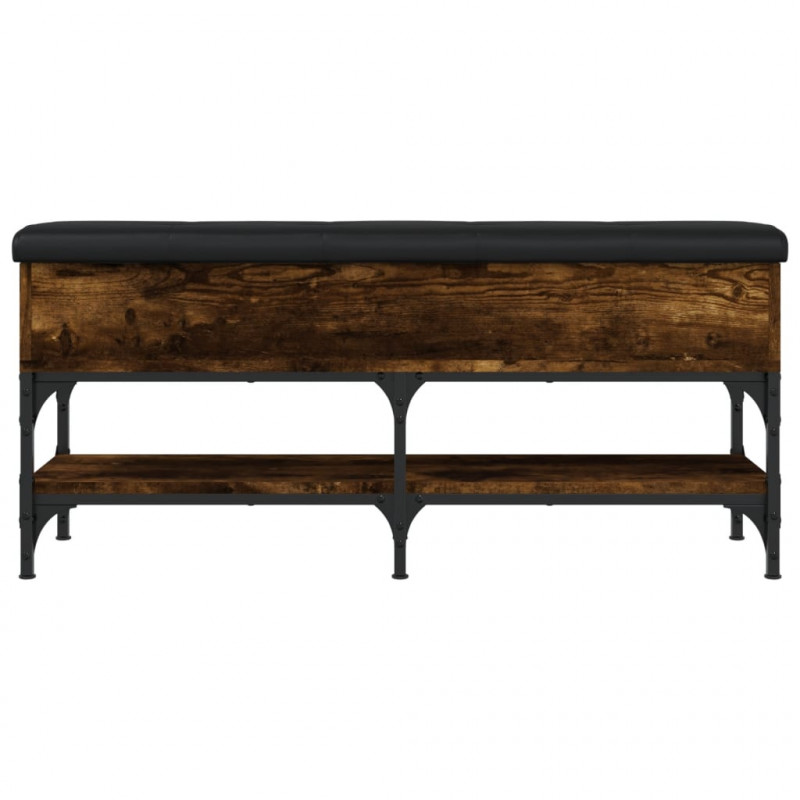 Ławka na buty, przydymiony dąb, 102x32x45 cm