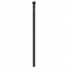 Metalowe wezgłowie, czarne, 120 cm