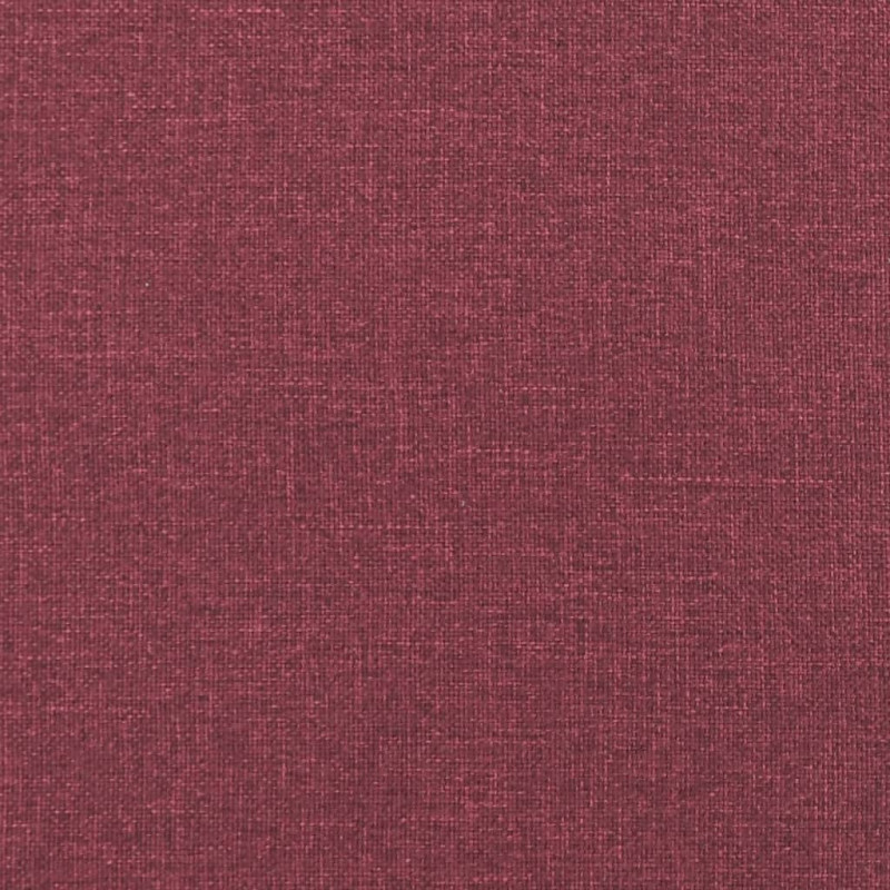 Sofa 2-osobowa, winna czerwień, 140 cm, tapicerowana tkaniną