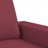 Sofa 3-osobowa, winna czerwień, 180 cm,tapicerowana tkaniną