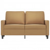 Sofa 2-osobowa, brązowy, 120 cm, tapicerowana aksamitem