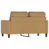 Sofa 2-osobowa, brązowy, 120 cm, tapicerowana aksamitem