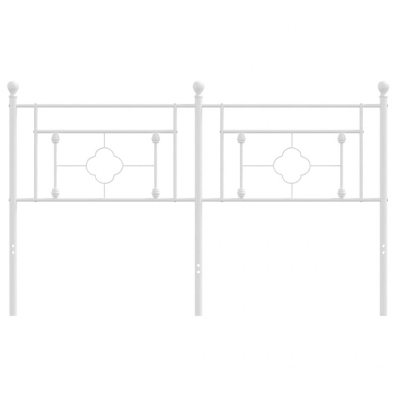 Metalowe wezgłowie, białe, 150 cm