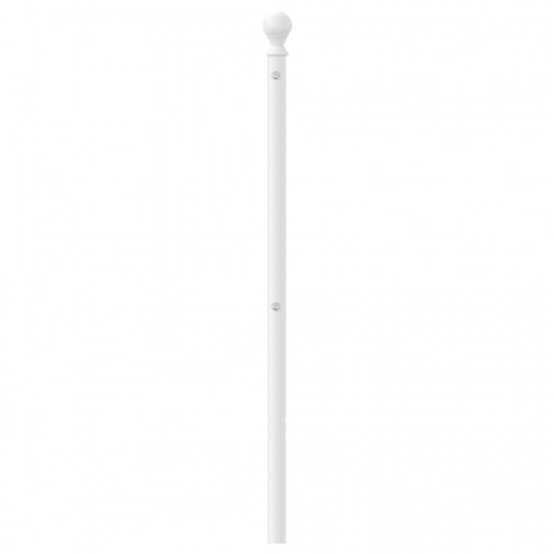 Metalowe wezgłowie, białe, 150 cm