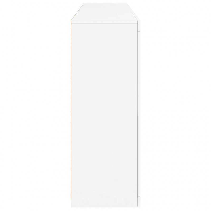 Szafka z oświetleniem LED, biała, 162x37x100 cm