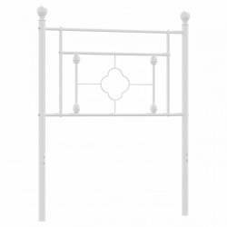 Metalowe wezgłowie, białe, 80 cm