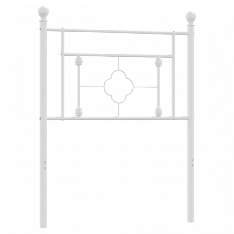 Metalowe wezgłowie, białe, 80 cm