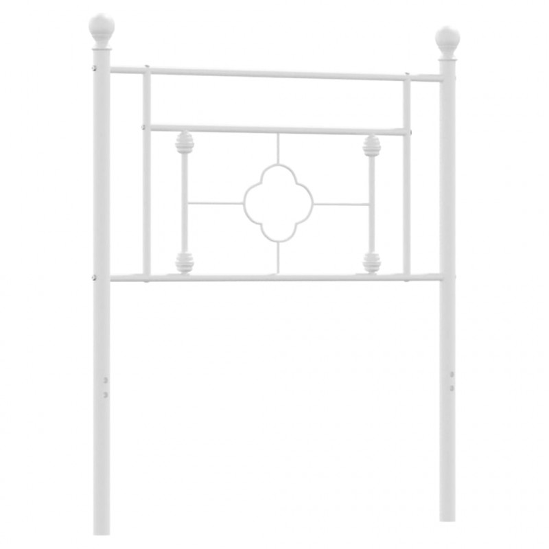 Metalowe wezgłowie, białe, 80 cm