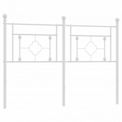 Metalowe wezgłowie, białe, 135 cm