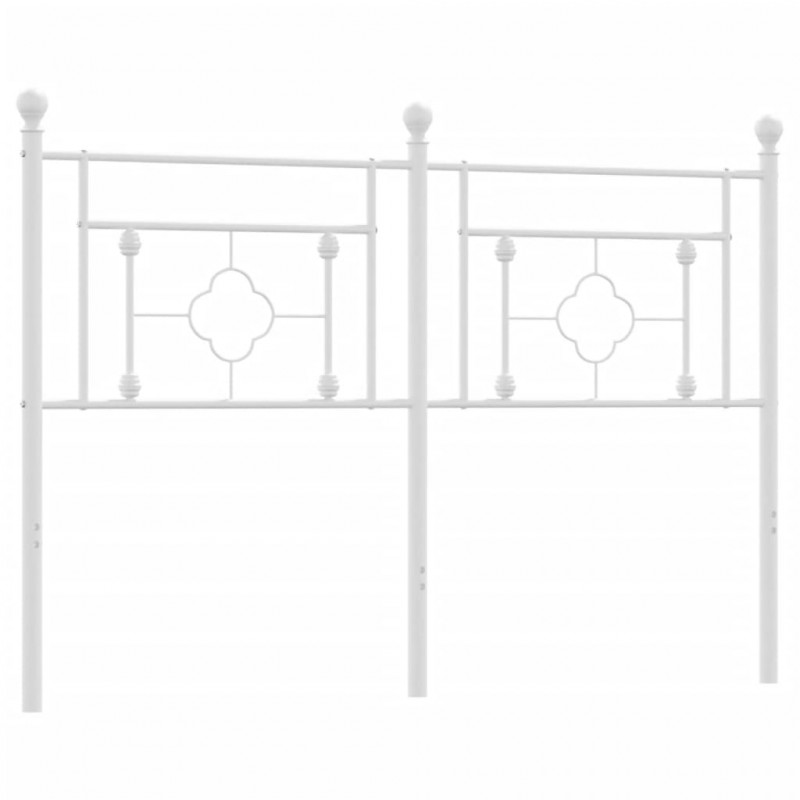 Metalowe wezgłowie, białe, 135 cm