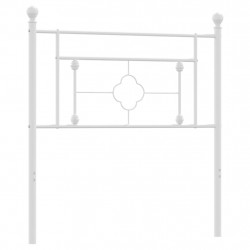 Metalowe wezgłowie, białe, 100 cm