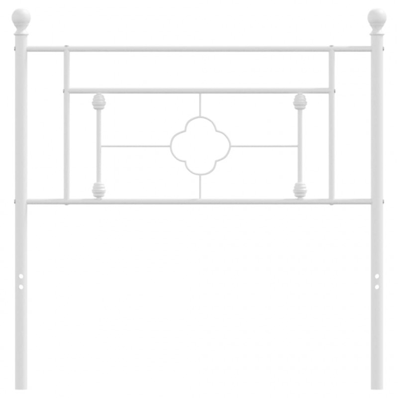 Metalowe wezgłowie, białe, 100 cm