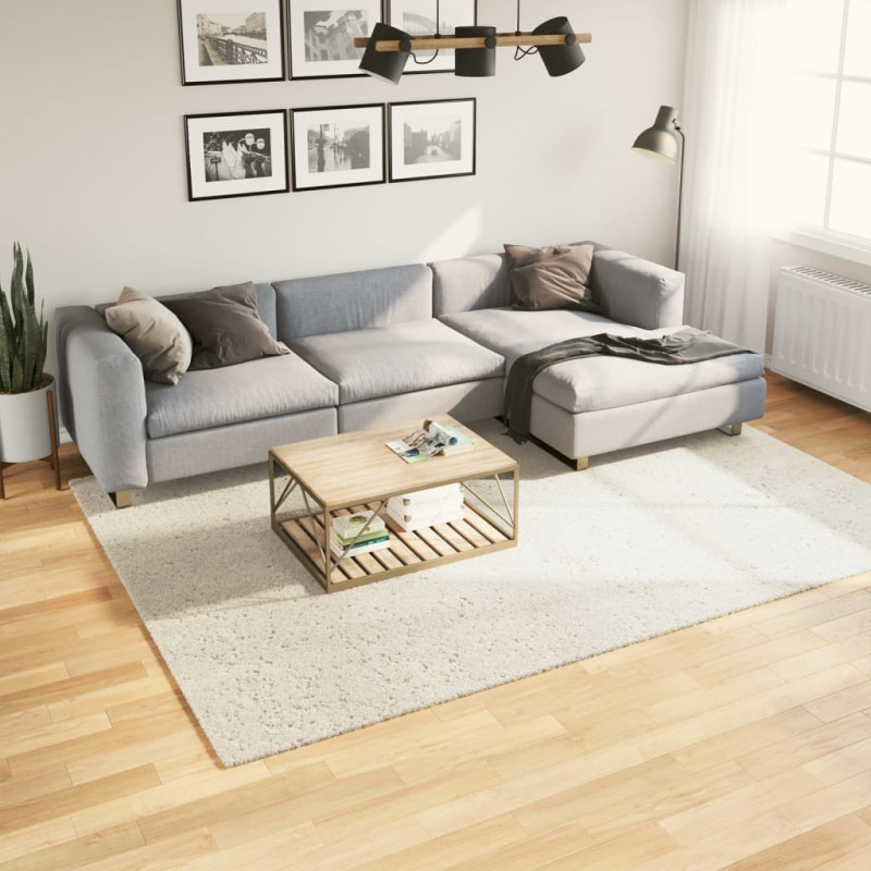 Dywan ISTAN z długim runem, połyskujący, kremowy, 200x280 cm