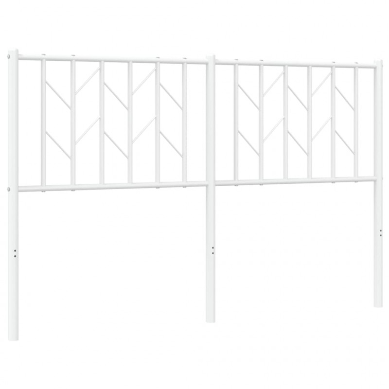 Metalowe wezgłowie, białe, 140 cm