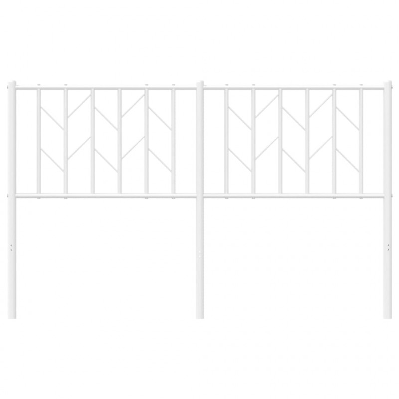 Metalowe wezgłowie, białe, 140 cm