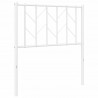 Metalowe wezgłowie, białe, 75 cm