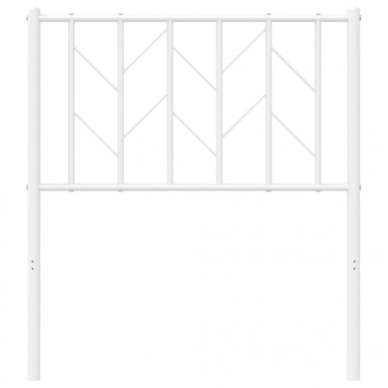 Metalowe wezgłowie, białe, 75 cm