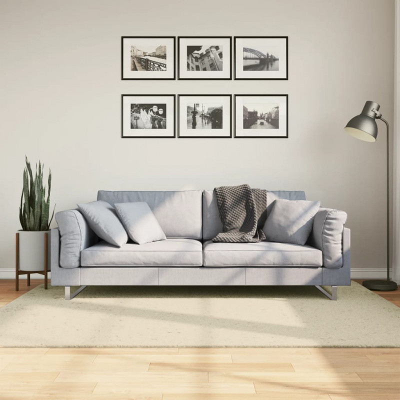 Dywan HUARTE z krótkim włosiem, kremowy, 140x200 cm