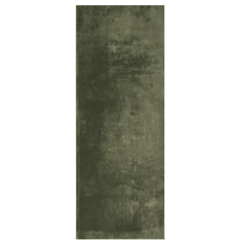 Dywan HUARTE z krótkim włosiem, zielony, 80x200 cm