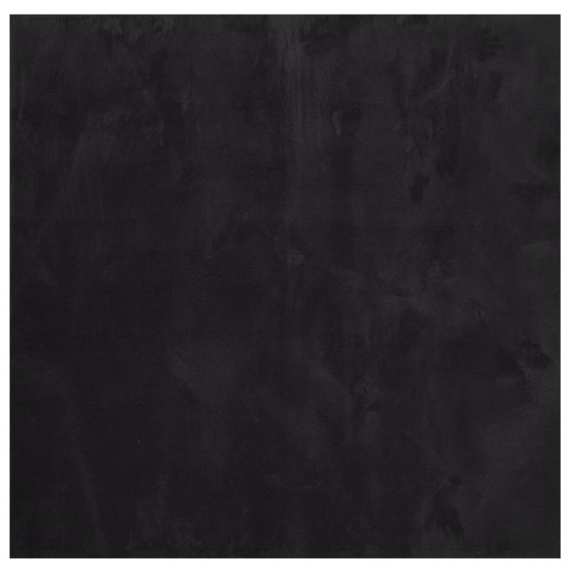 Dywan HUARTE z krótkim włosiem, czarny, 160x160 cm