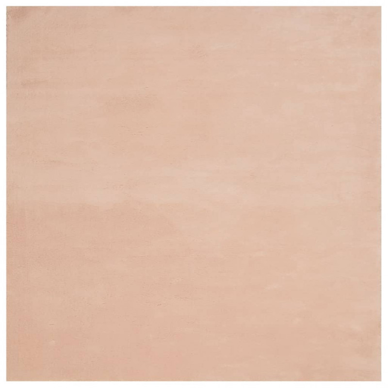 Dywan HUARTE z krótkim włosiem, różowy, 160x160 cm