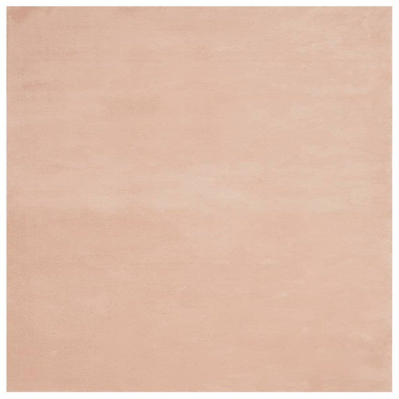 Dywan HUARTE z krótkim włosiem, różowy, 200x200 cm