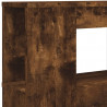 Wezgłowie łóżka z LED, przydymiony dąb, 200x18,5x103,5 cm