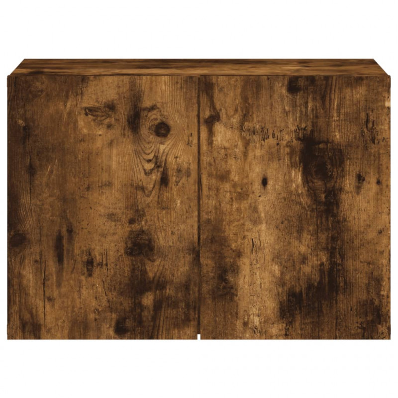 Ścienna szafka TV, przydymiony dąb, 60x30x41 cm