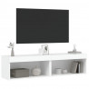 Szafki pod TV, z oświetleniem LED, 2 szt., białe, 60x30x30 cm