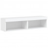 Szafki pod TV, z oświetleniem LED, 2 szt., białe, 60x30x30 cm