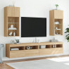 Szafka TV z LED, dąb sonoma, 40,5x30x90 cm