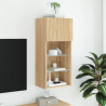 Szafka TV z LED, dąb sonoma, 40,5x30x90 cm