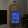 Szafka TV z LED, dąb sonoma, 40,5x30x90 cm