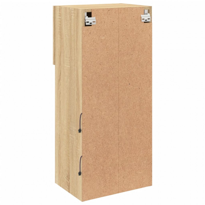 Szafka TV z LED, dąb sonoma, 40,5x30x90 cm