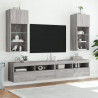 Szafka TV z LED, szary dąb sonoma, 40,5x30x90 cm
