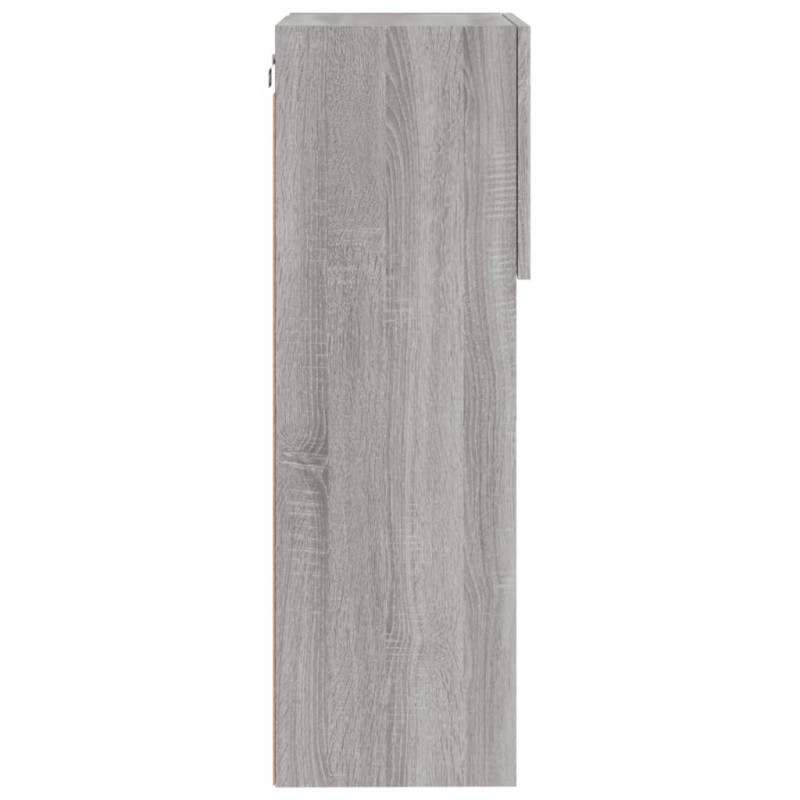 Szafka TV z LED, szary dąb sonoma, 40,5x30x90 cm