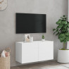 Ścienna szafka TV, biała, 80x30x41 cm