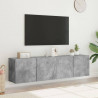 Ścienne szafki TV, 2 szt. szarość betonu 80x30x41 cm