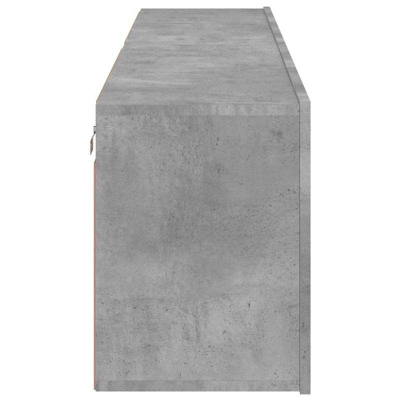 Ścienne szafki TV, 2 szt. szarość betonu 80x30x41 cm