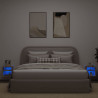Ścienne szafki TV z LED, 2 szt., dąb sonoma, 30x28,5x30 cm