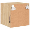 Ścienne szafki TV z LED, 2 szt., dąb sonoma, 30x28,5x30 cm