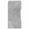 Ścienne szafki TV z LED, 2 szt., szarość betonu, 40x30x60,5 cm