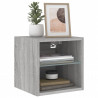 Ścienne szafki TV z LED, 2 szt., szary dąb sonoma, 30x28,5x30cm